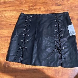 Forever21 Faux Leather Mini Skirt